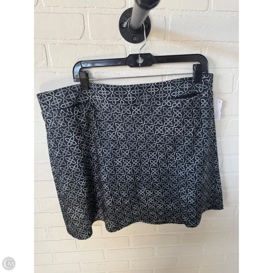 Skort By Croft And Barrow In Black & White, Size: 16