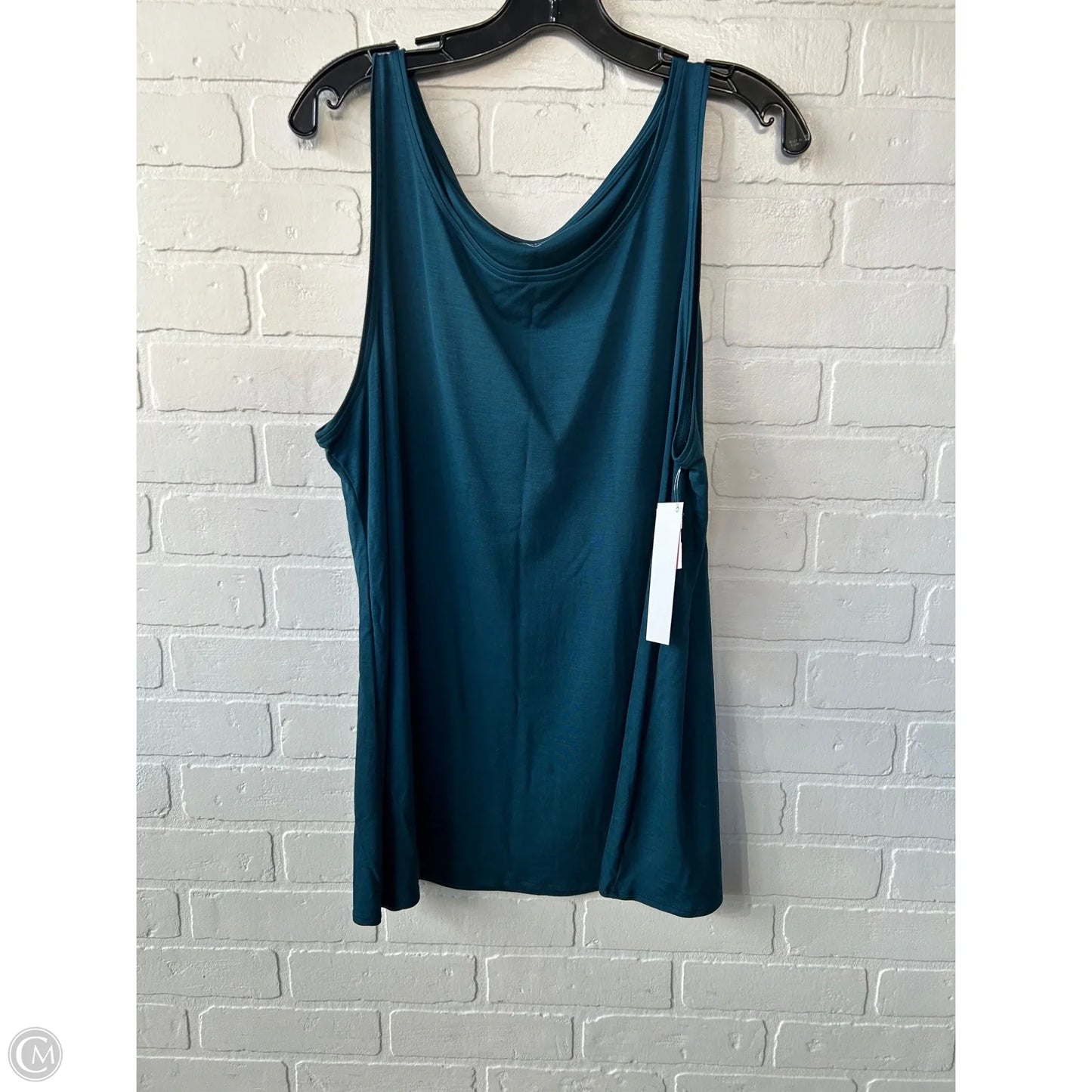 Top Sleeveless Basic By Eileen Fisher In Teal, Size: Xl