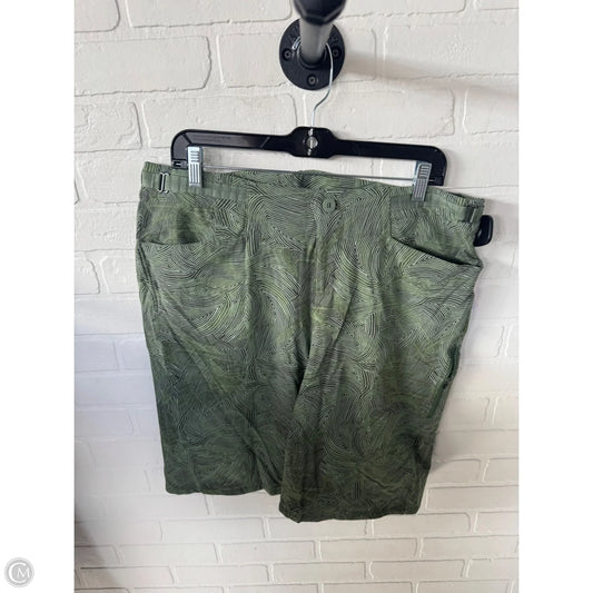 Athletic Shorts By Patagonia In Green & Grey, Size: 14
