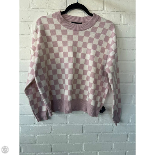Sweater By T Tahari In Cream & Pink, Size: S