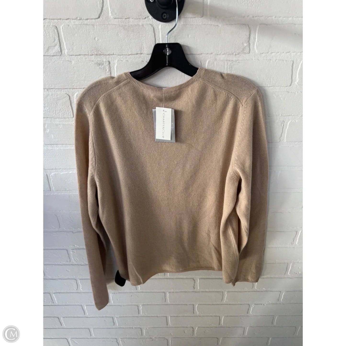 Sweater Cashmere By Charter Club In Tan, Size: Xl