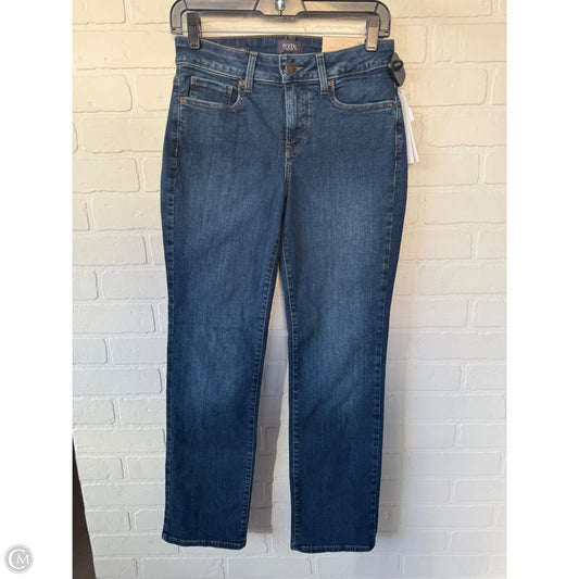 Jeans Straight By Not Your Daughters Jeans In Blue Denim, Size: 4p