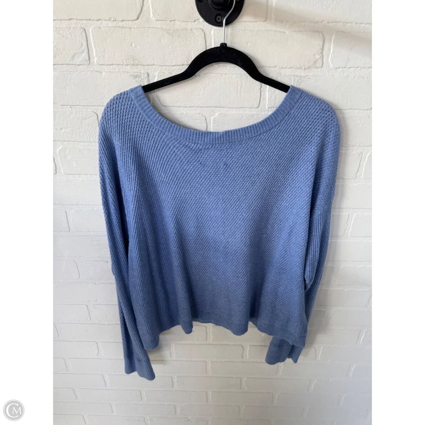 Top Long Sleeve By Offline By Aerie In Blue, Size: L
