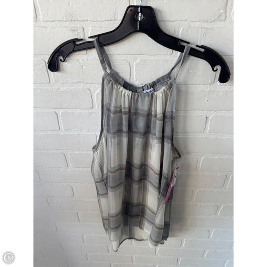 Top Sleeveless By Splendid In Cream & Grey, Size: M