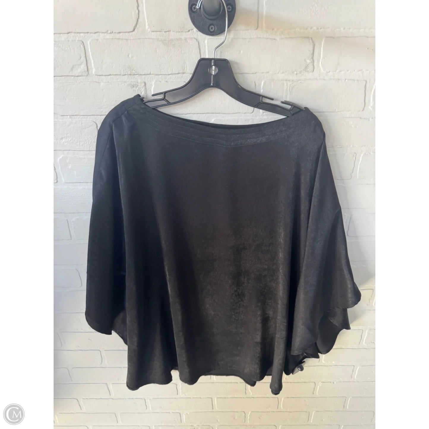 Poncho By Chicos In Black, Size: L
