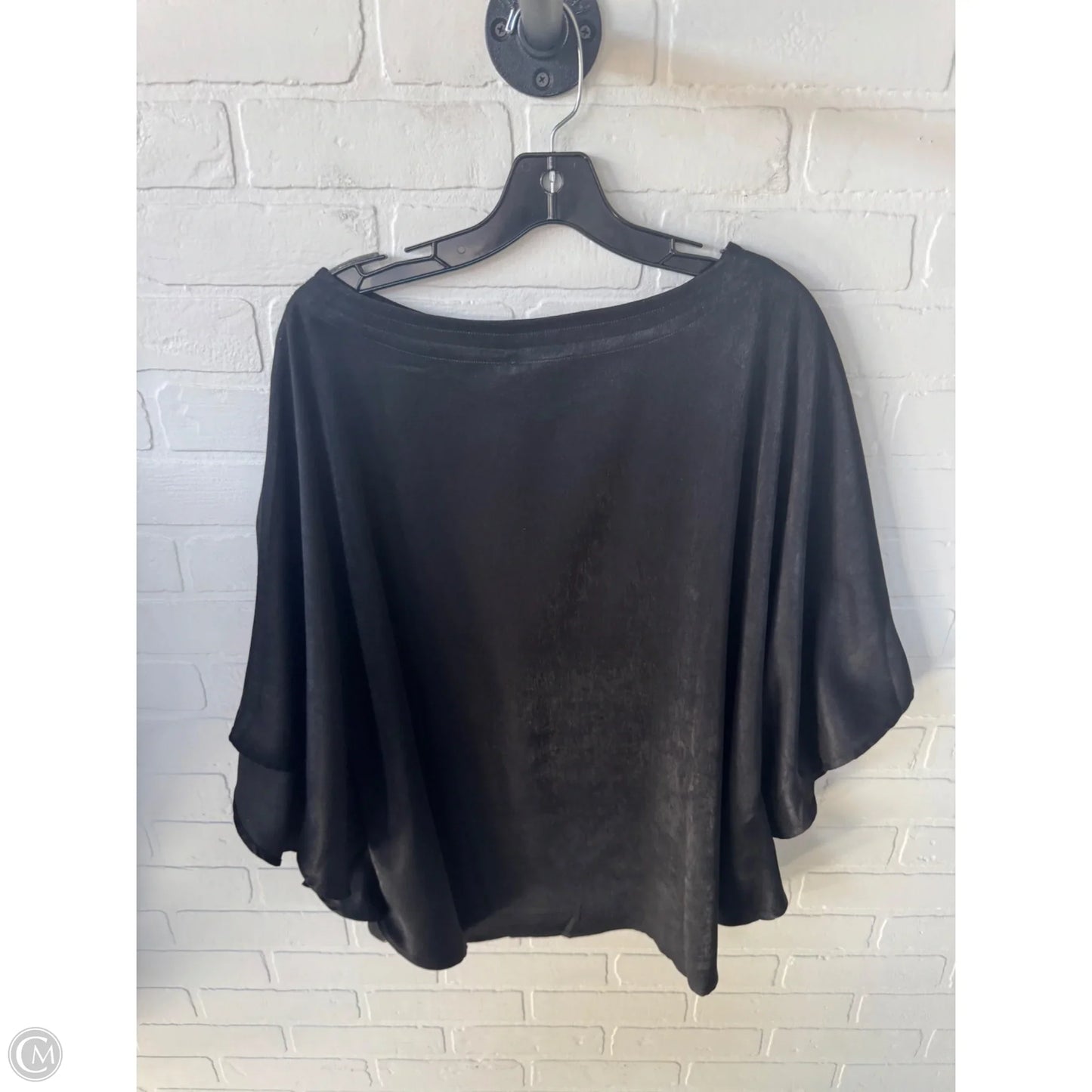 Poncho By Chicos In Black, Size: L