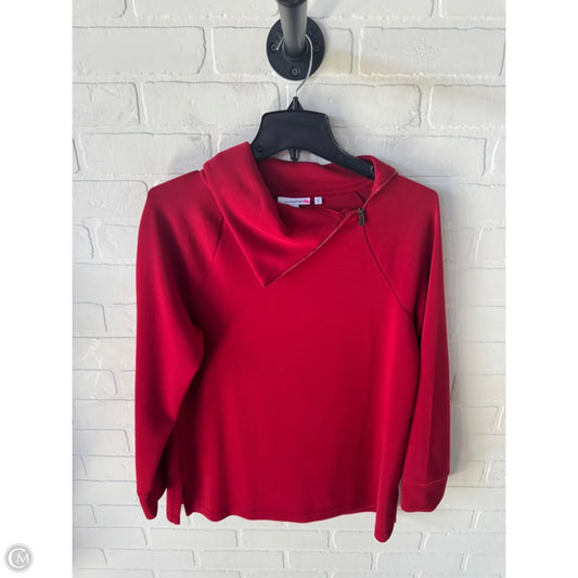 Tunic Long Sleeve By Chicos In Red, Size: M