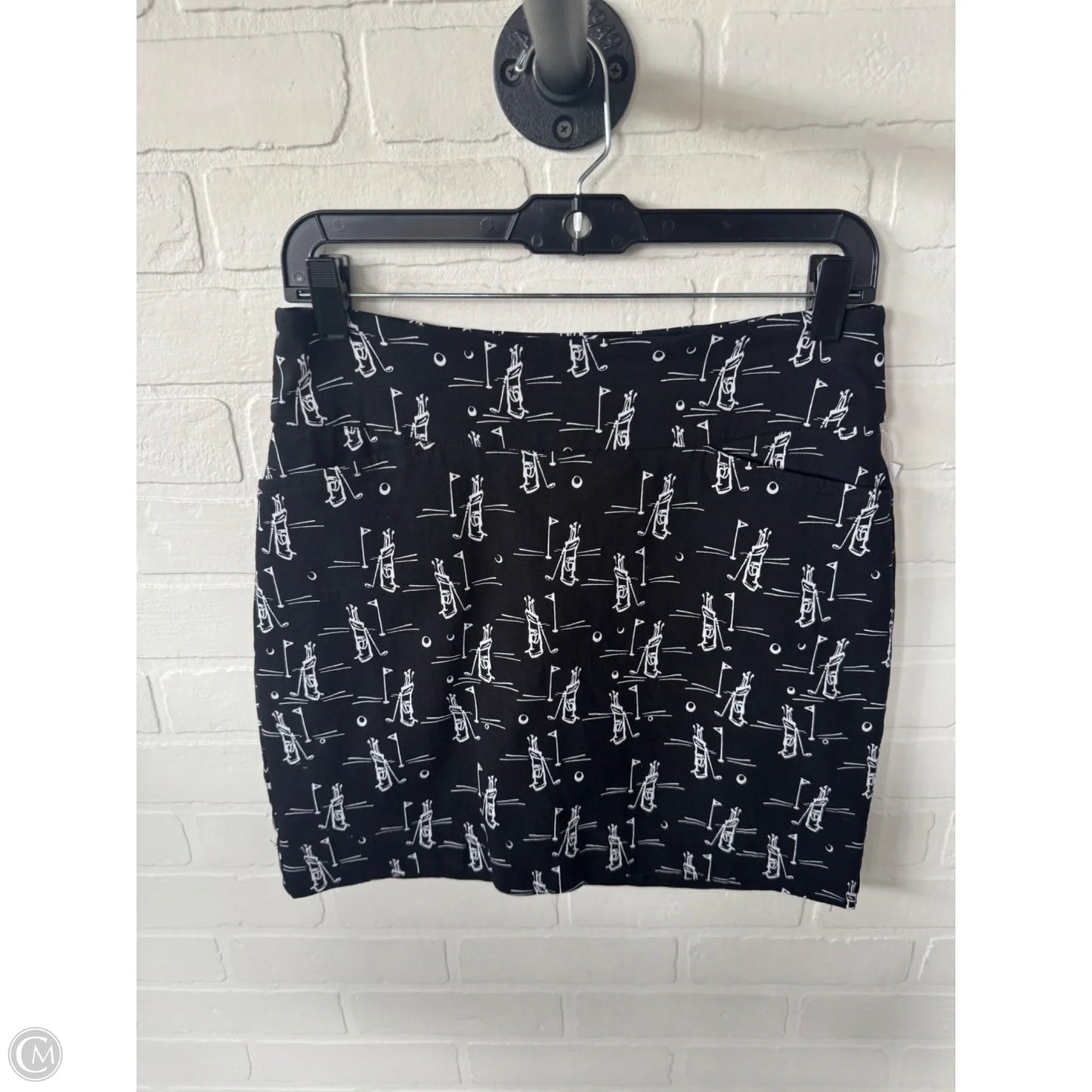 Athletic Skort By Clothes Mentor In Black & White, Size: 8