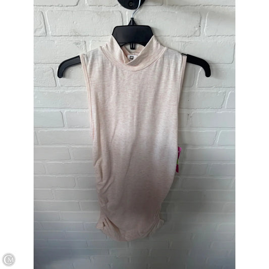 Athletic Dress By Fabletics In Cream & Pink, Size: M