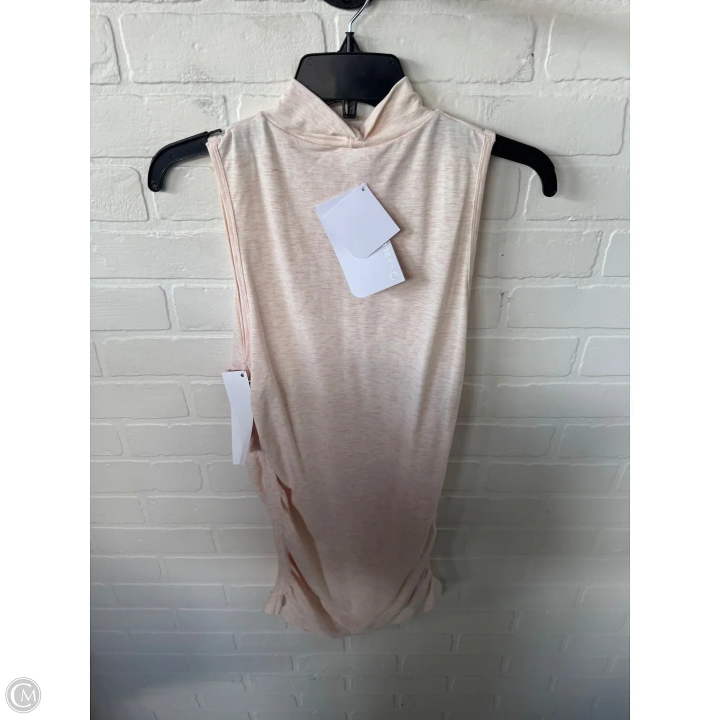 Athletic Dress By Fabletics In Cream & Pink, Size: M