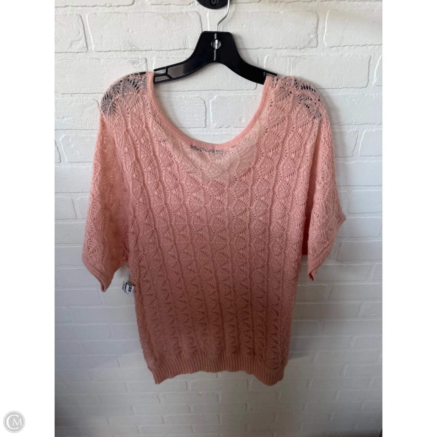 Sweater Short Sleeve By Maurices In Orange, Size: 2x