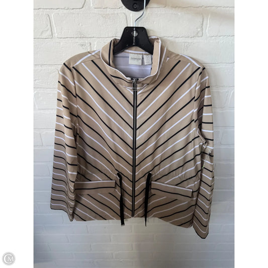 Jacket Other By Chicos In Tan & White, Size: S