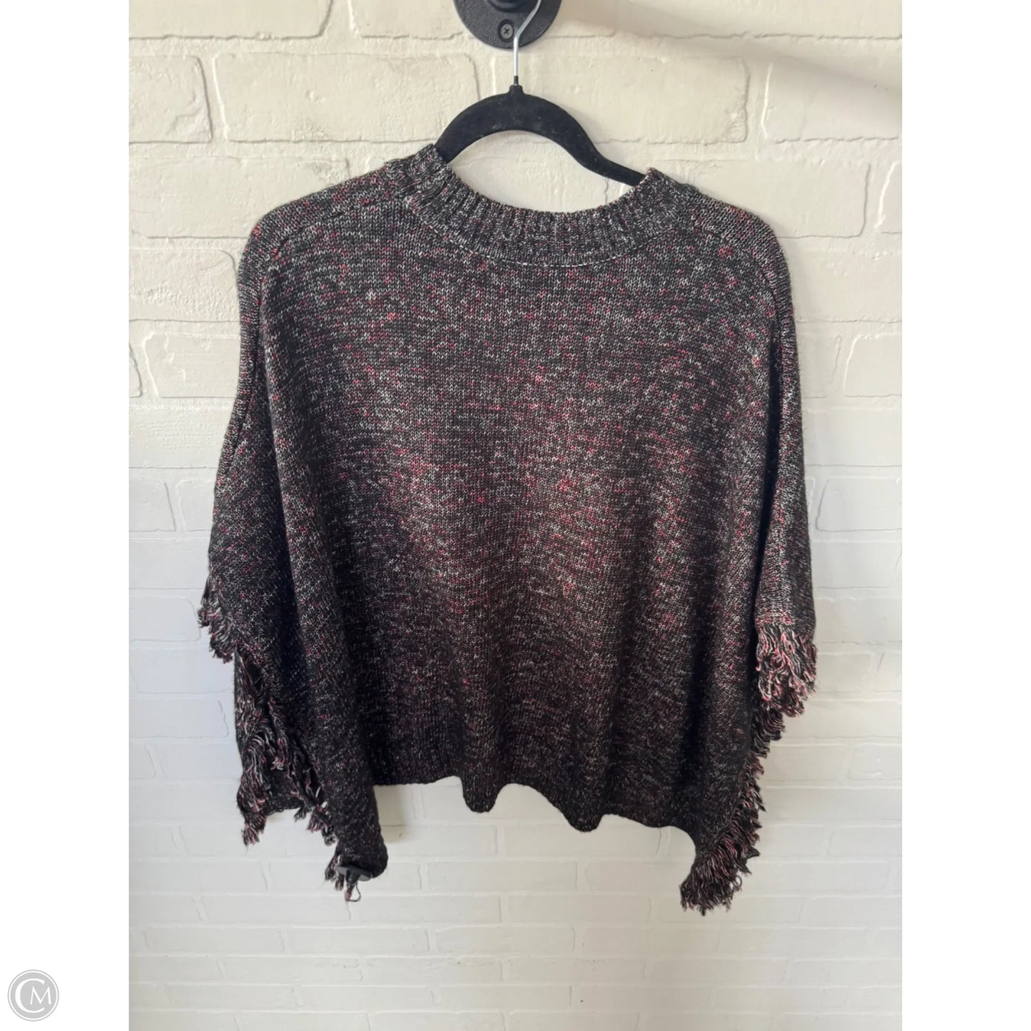 Poncho By Cabi In Black & Red, Size: S