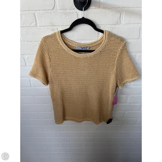 Sweater Short Sleeve By Mng In Bronze, Size: L