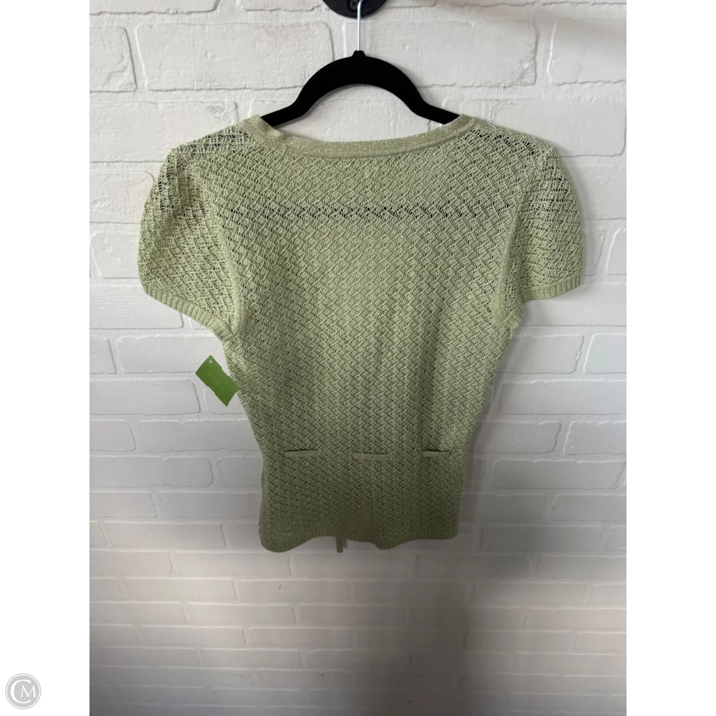 Sweater Short Sleeve By Sigrid Olsen In Green, Size: M