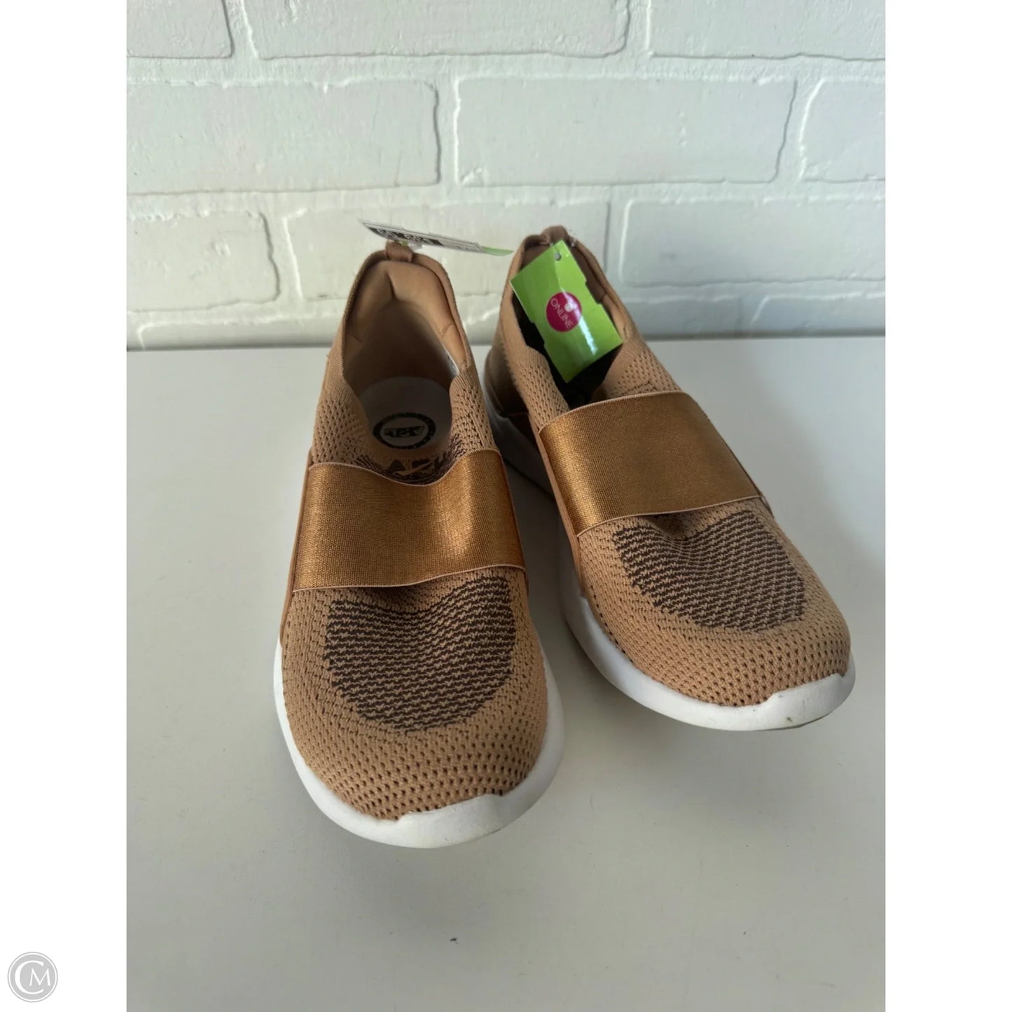 Shoes Designer By Apl In Tan, Size: 7.5