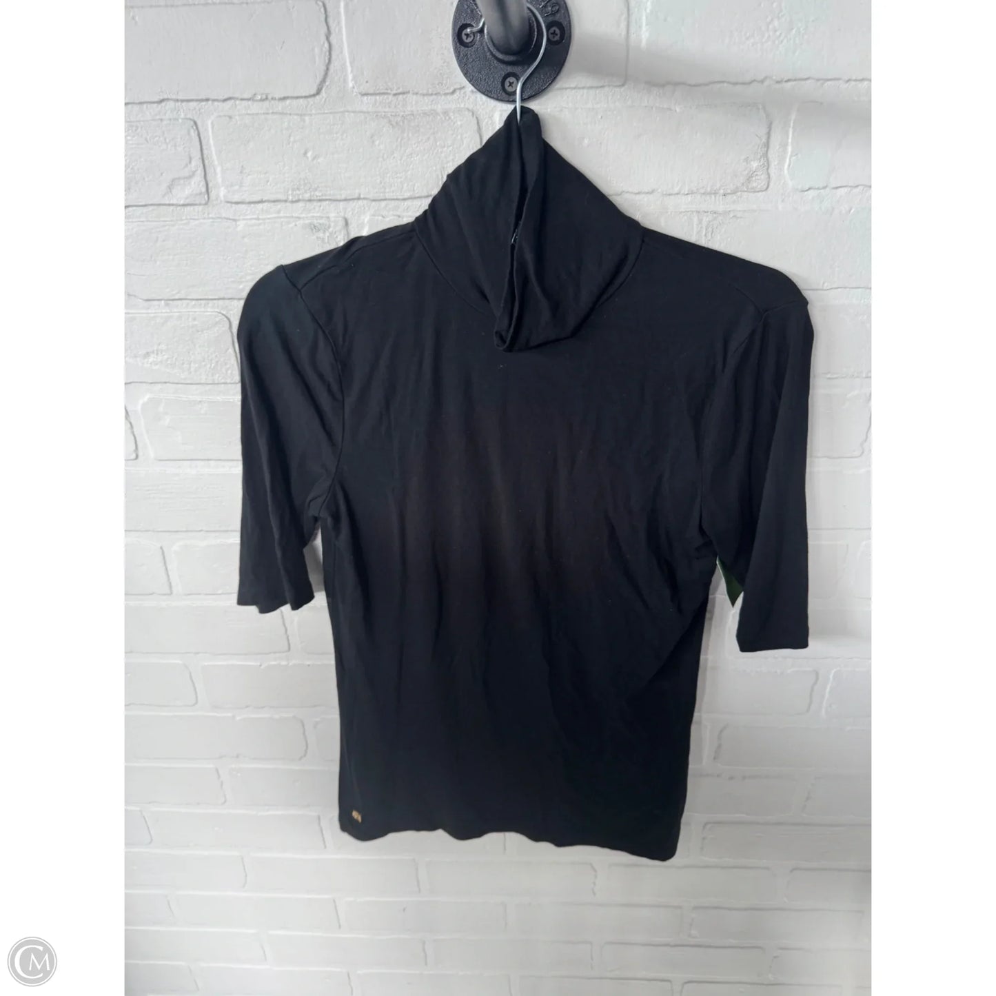 Top Short Sleeve By Lauren By Ralph Lauren In Black, Size: M