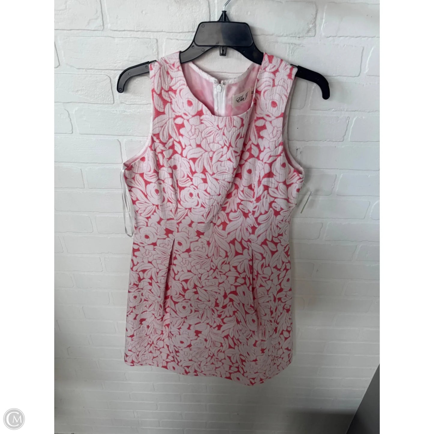 Dress Work By Eliza J In Orange & White, Size: L