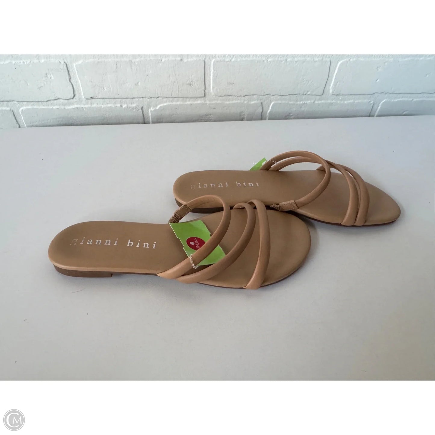 Sandals Flats By Gianni Bini In Tan, Size: 6.5