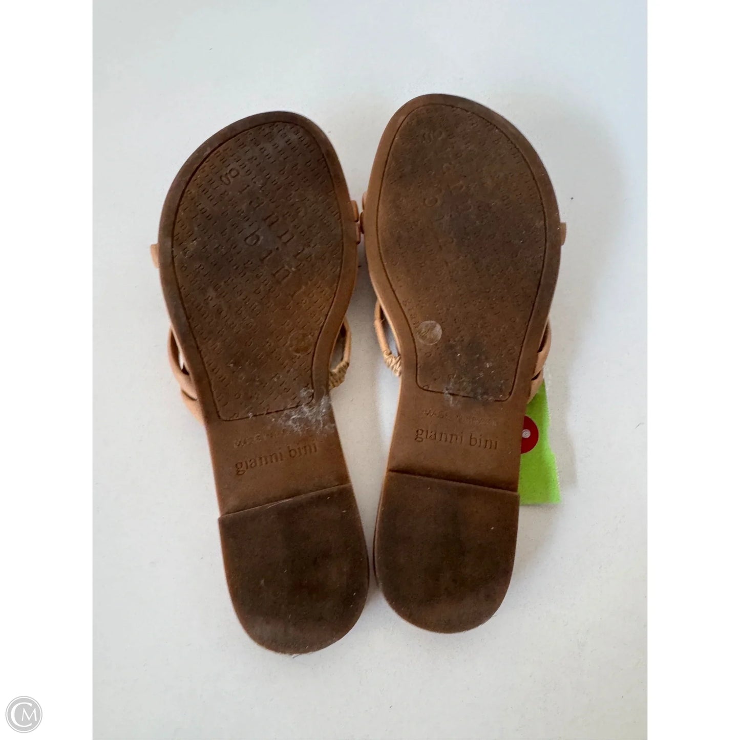 Sandals Flats By Gianni Bini In Tan, Size: 6.5