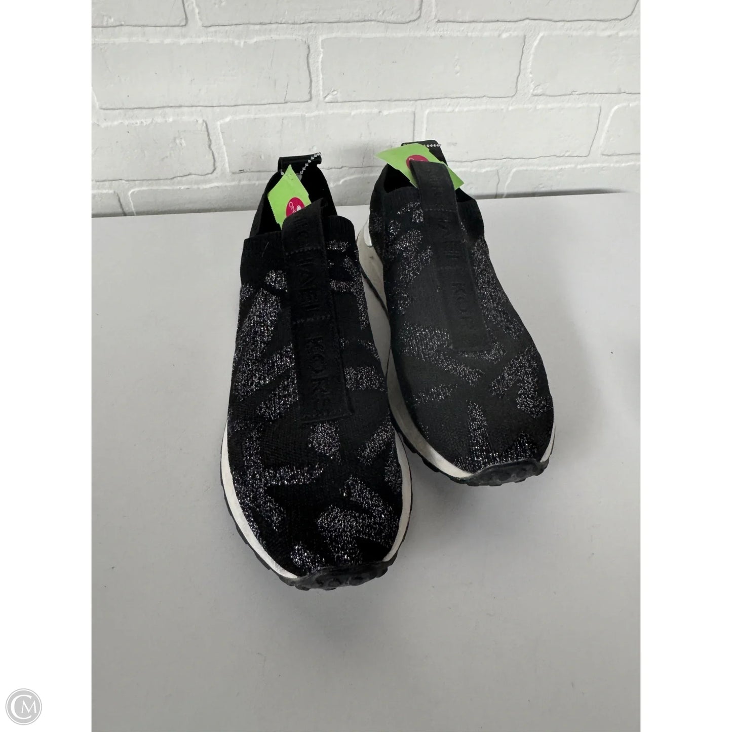 Shoes Sneakers By Michael By Michael Kors In Black & Silver, Size: 8