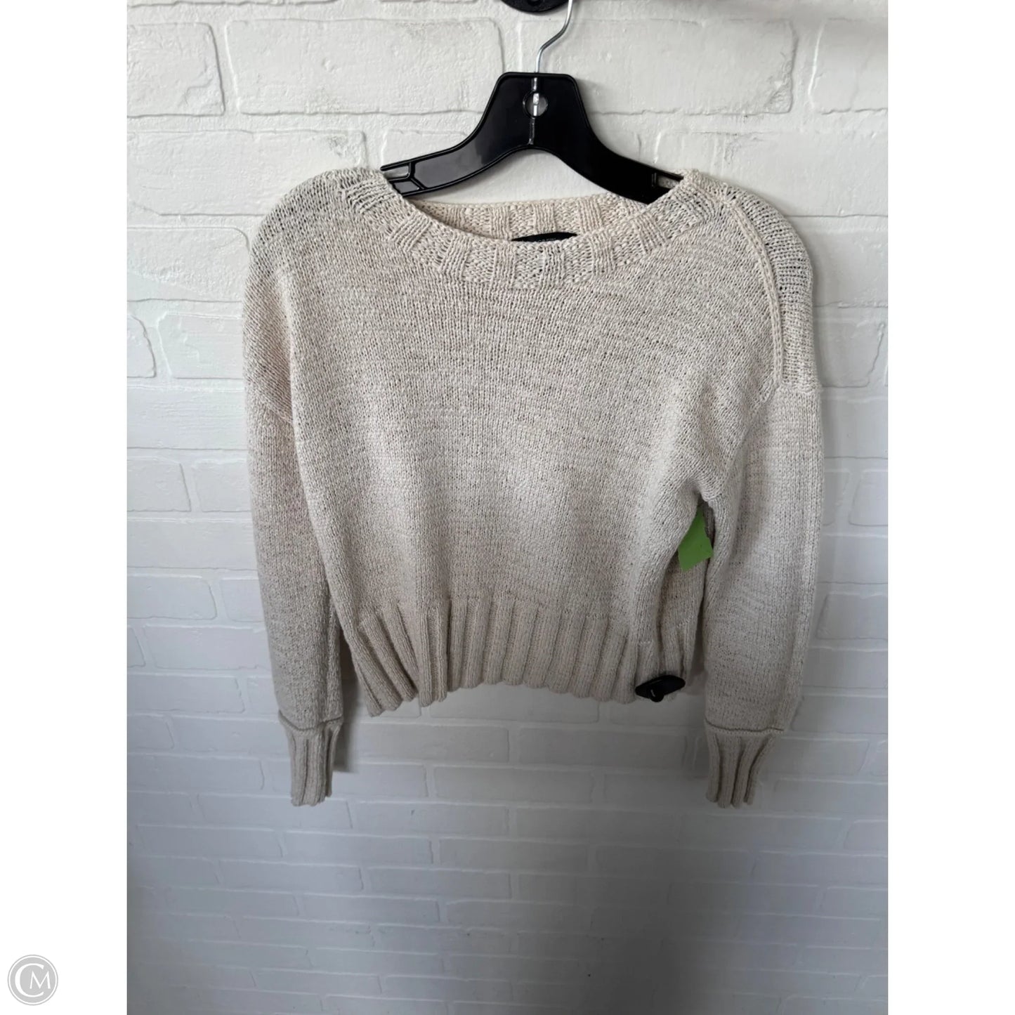 Sweater By J. Crew In Cream & Tan, Size: Xs