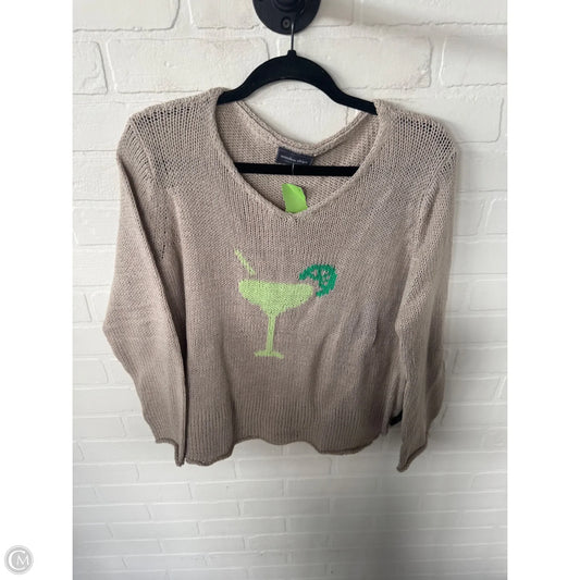 Sweater By Wooden Ships In Tan & Yellow, Size: S