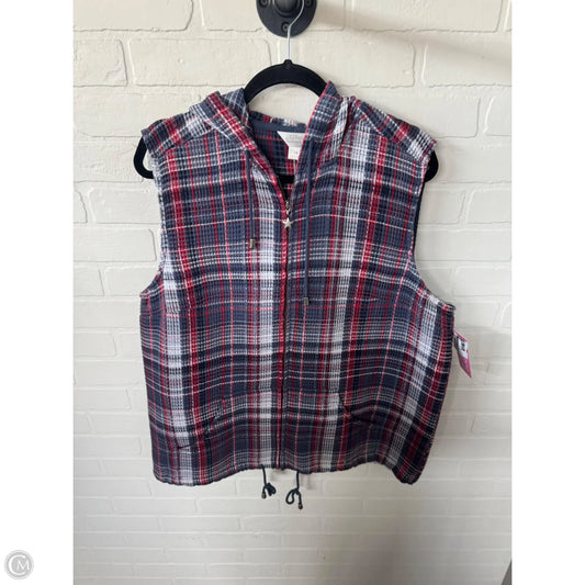 Vest Other By Cj Banks In Blue & Red & White, Size: 1x