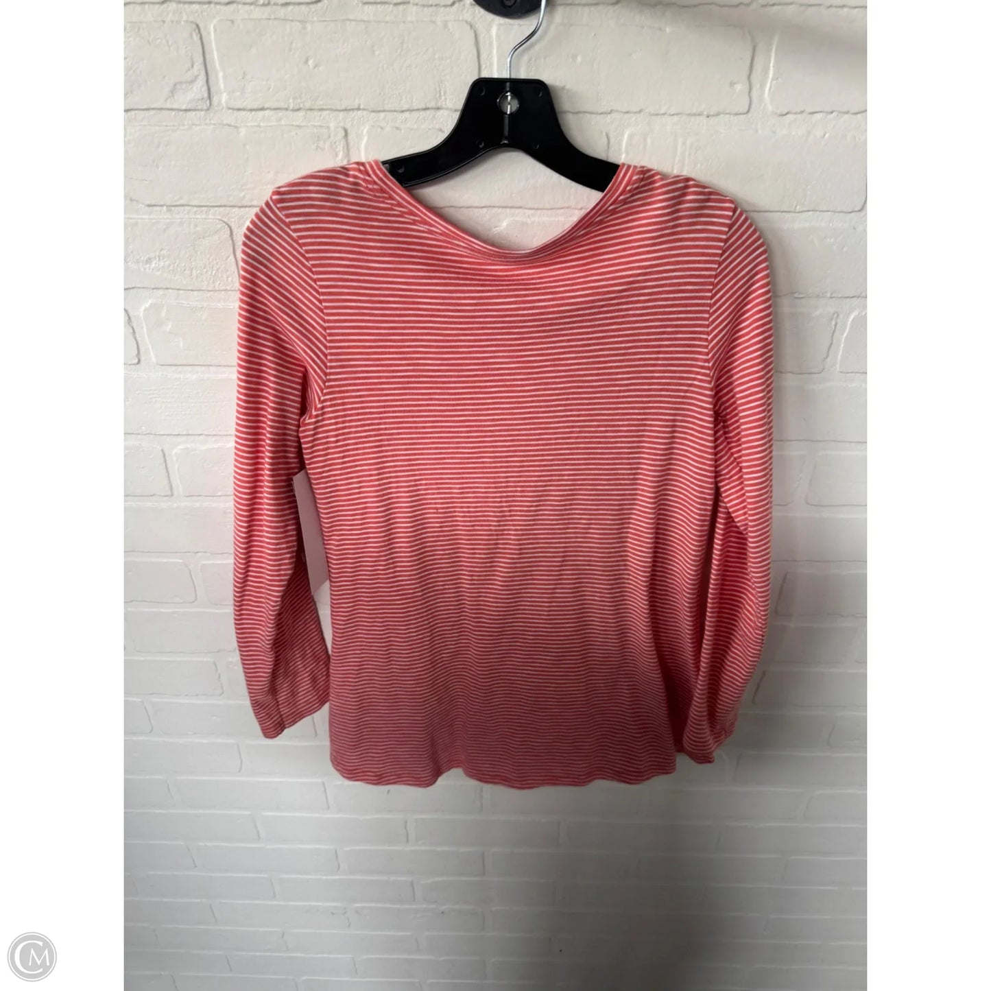 Tunic Long Sleeve By Soft Surroundings In Orange & White, Size: Xsp