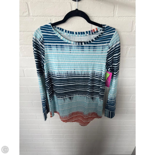 Top Long Sleeve By Soft Surroundings In Blue & Orange, Size: Xs