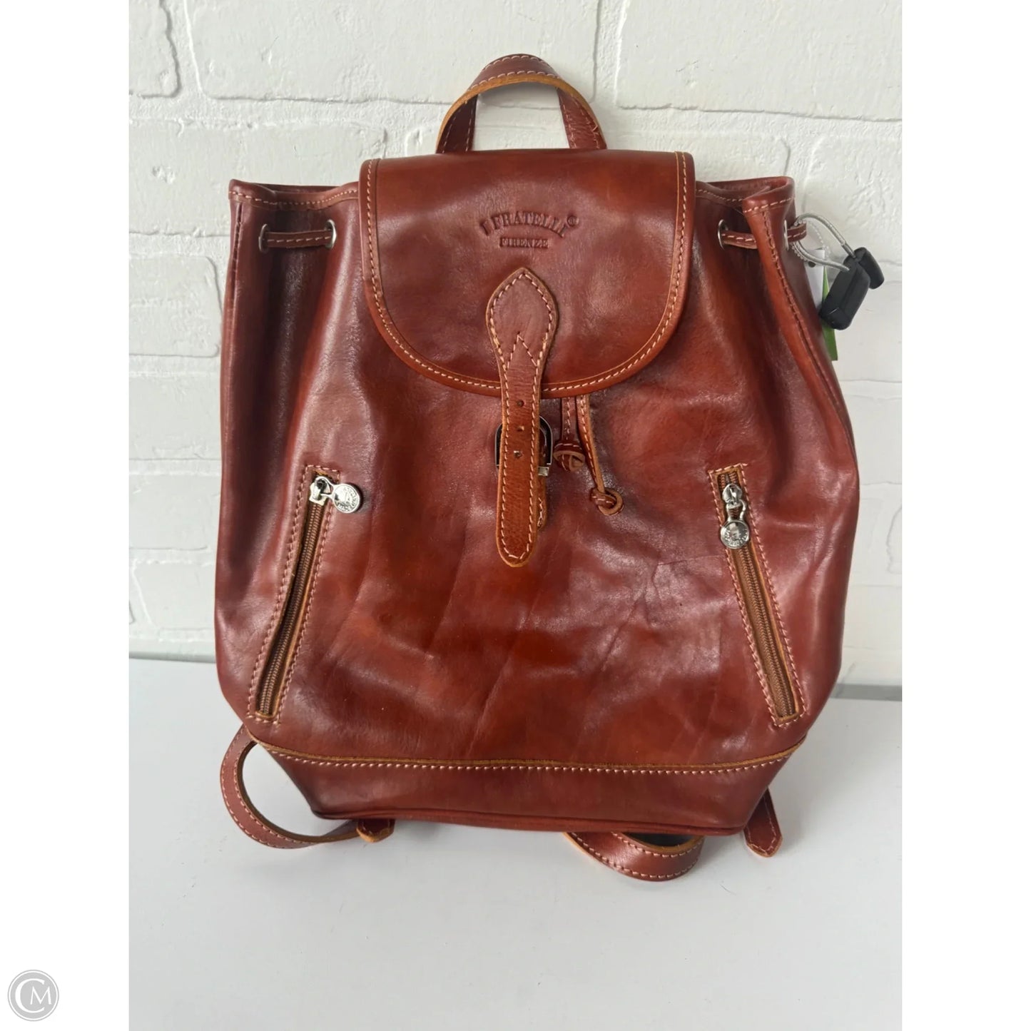 Backpack Leather By Cmc, Size: Large