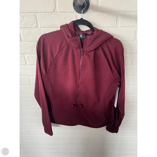 Sweatshirt Hoodie By Spyder In Red, Size: M