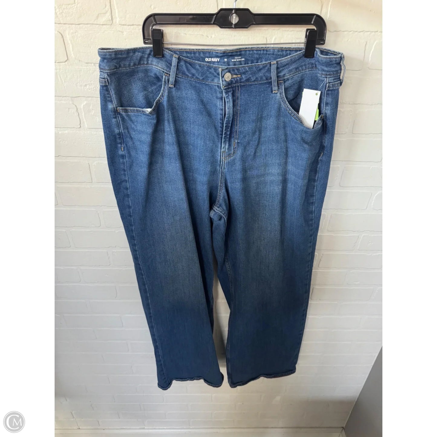 Jeans Wide Leg By Old Navy In Blue Denim, Size: 18