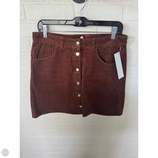 Skirt Mini & Short By Blue Rain In Brown, Size: 12