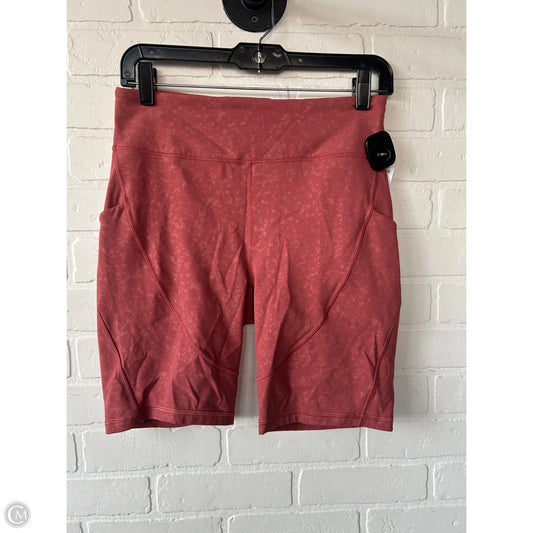 Athletic Shorts By Lululemon In Orange, Size: 8