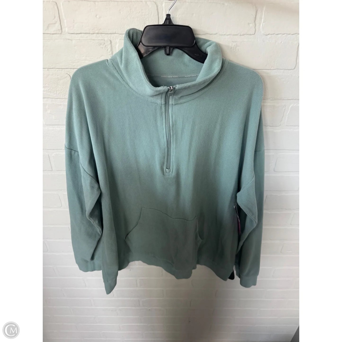 Sweatshirt Collar By Marc New York In Green, Size: Xxl
