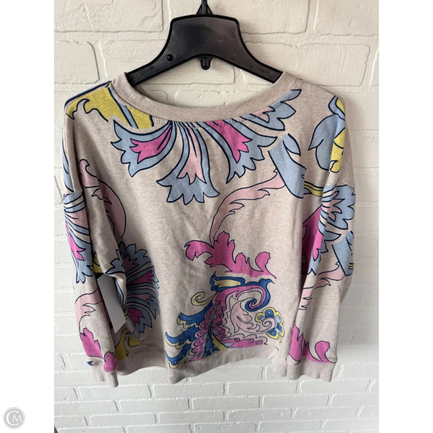 Sweatshirt Crewneck By Talbots In Tan & Yellow, Size: 2x