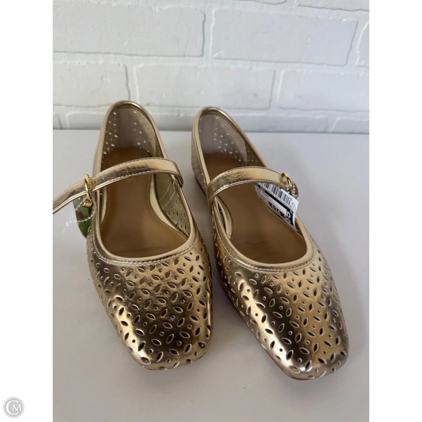 Shoes Flats By J. Crew In Gold, Size: 7.5