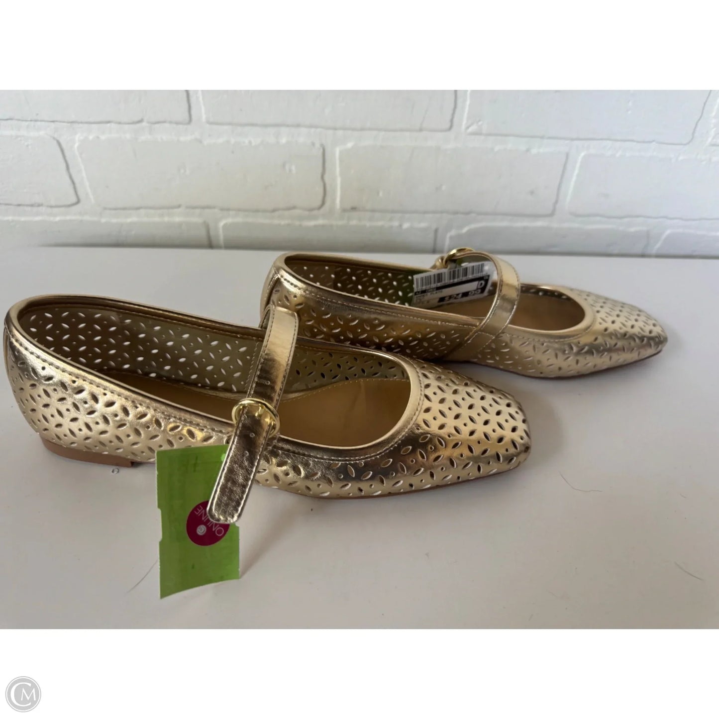 Shoes Flats By J. Crew In Gold, Size: 7.5