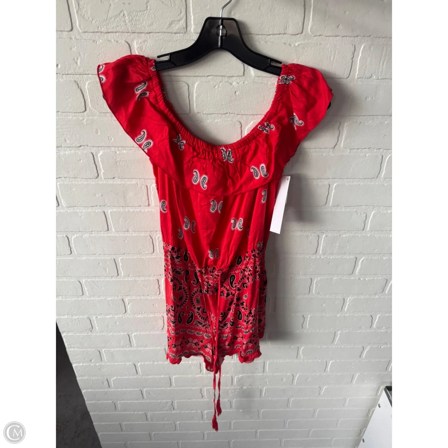 Romper By Venus In Red & White, Size: S