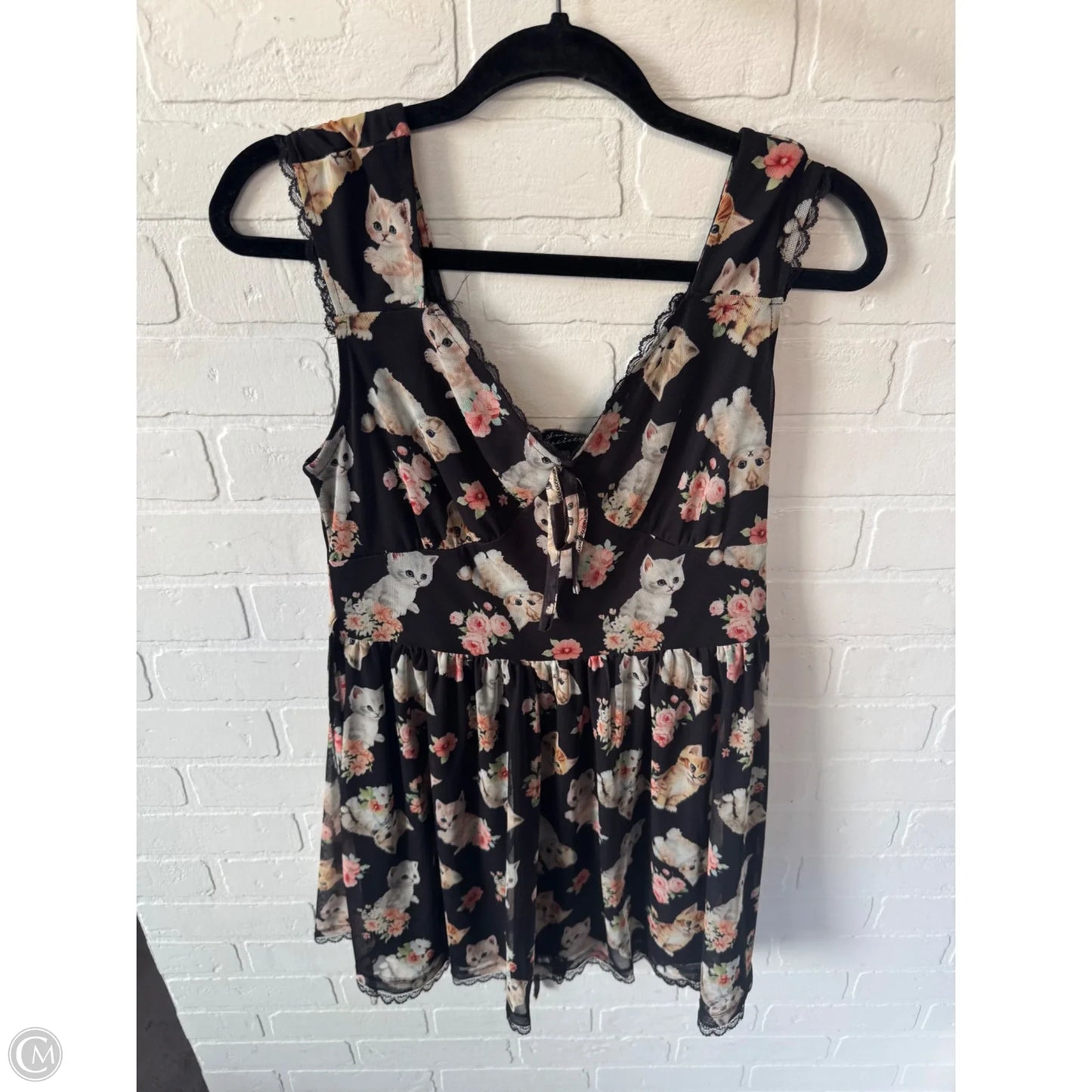 Dress Casual Short By Clothes Mentor In Black & Tan, Size: M