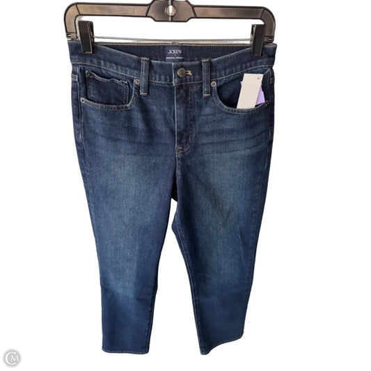 Jeans Straight By J. Crew In Blue Denim, Size: 6