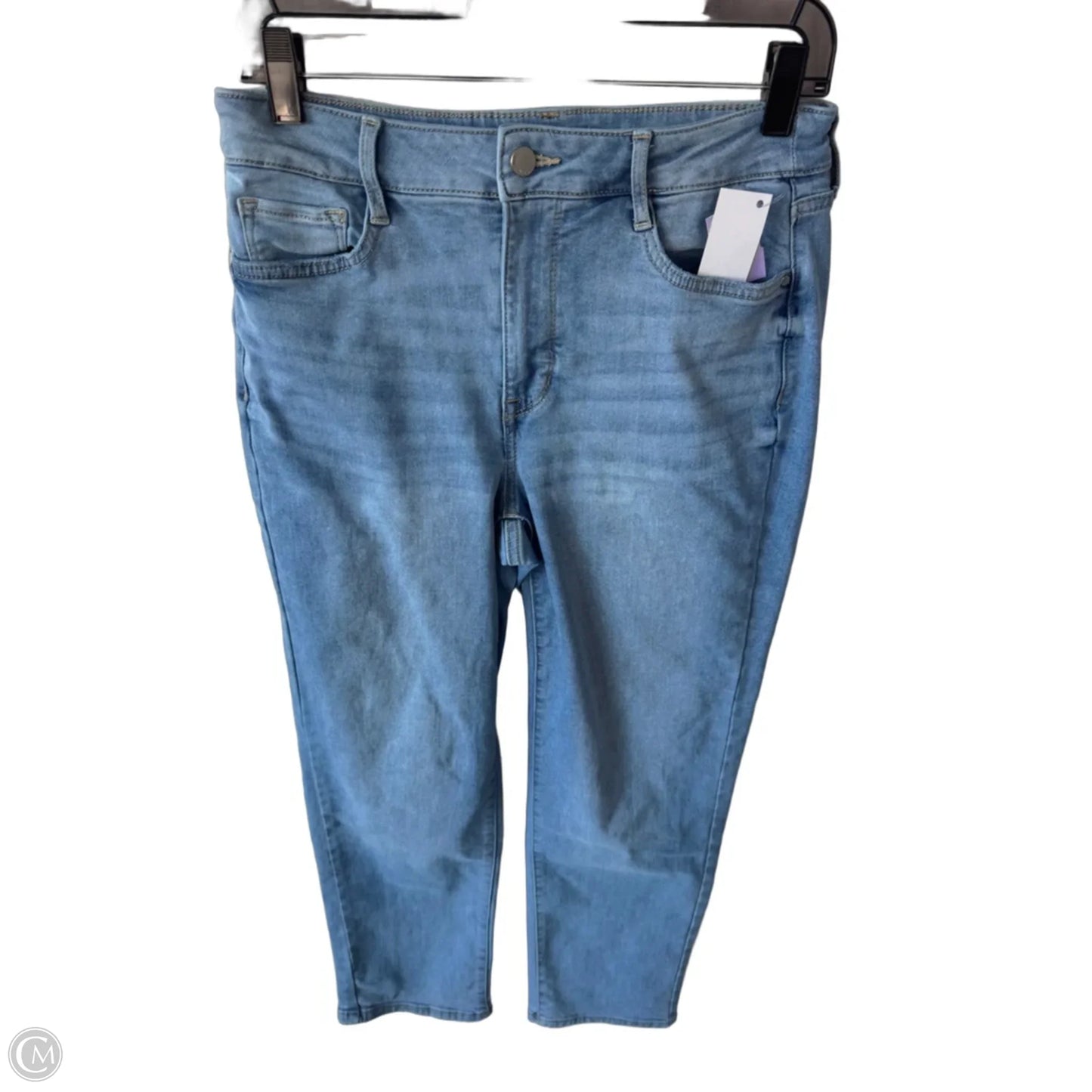 Jeans Straight By Nine West In Blue Denim, Size: 8