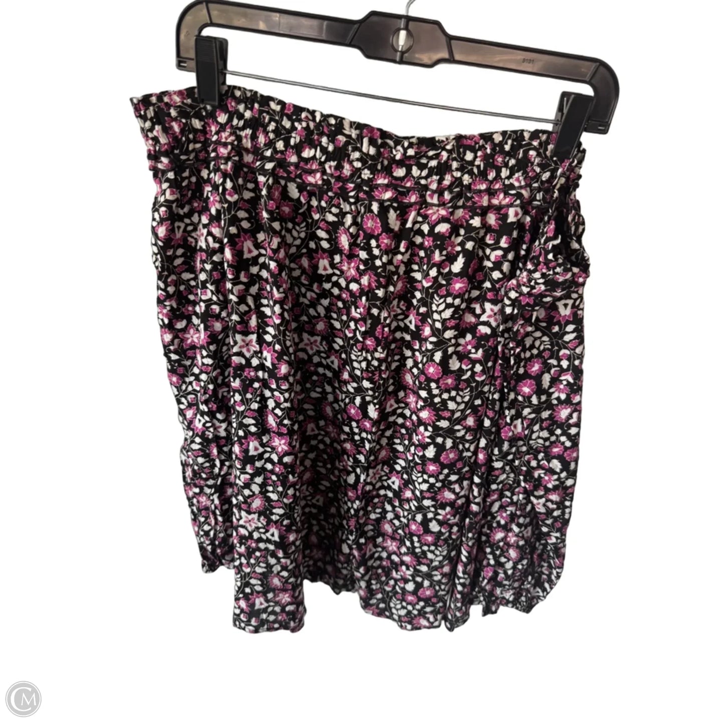 Blouse 3/4 Sleeve By Lane Bryant In Black & Pink, Size: Xl