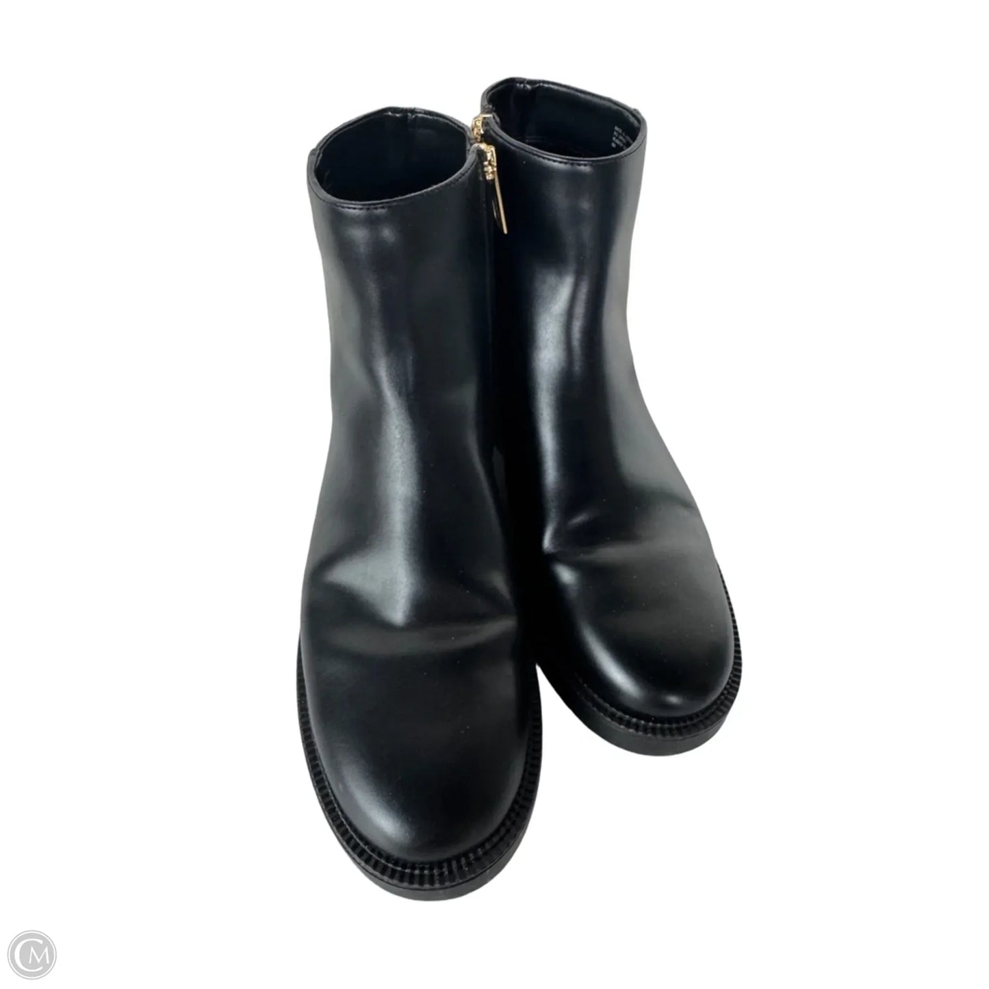 Boots Ankle Flats By Michael By Michael Kors In Black & Brown, Size: 9