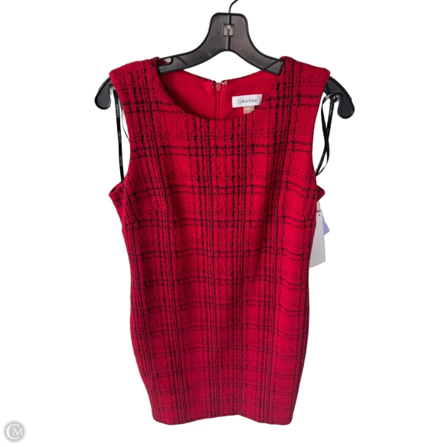 Dress Work By Calvin Klein In Red, Size: Mp