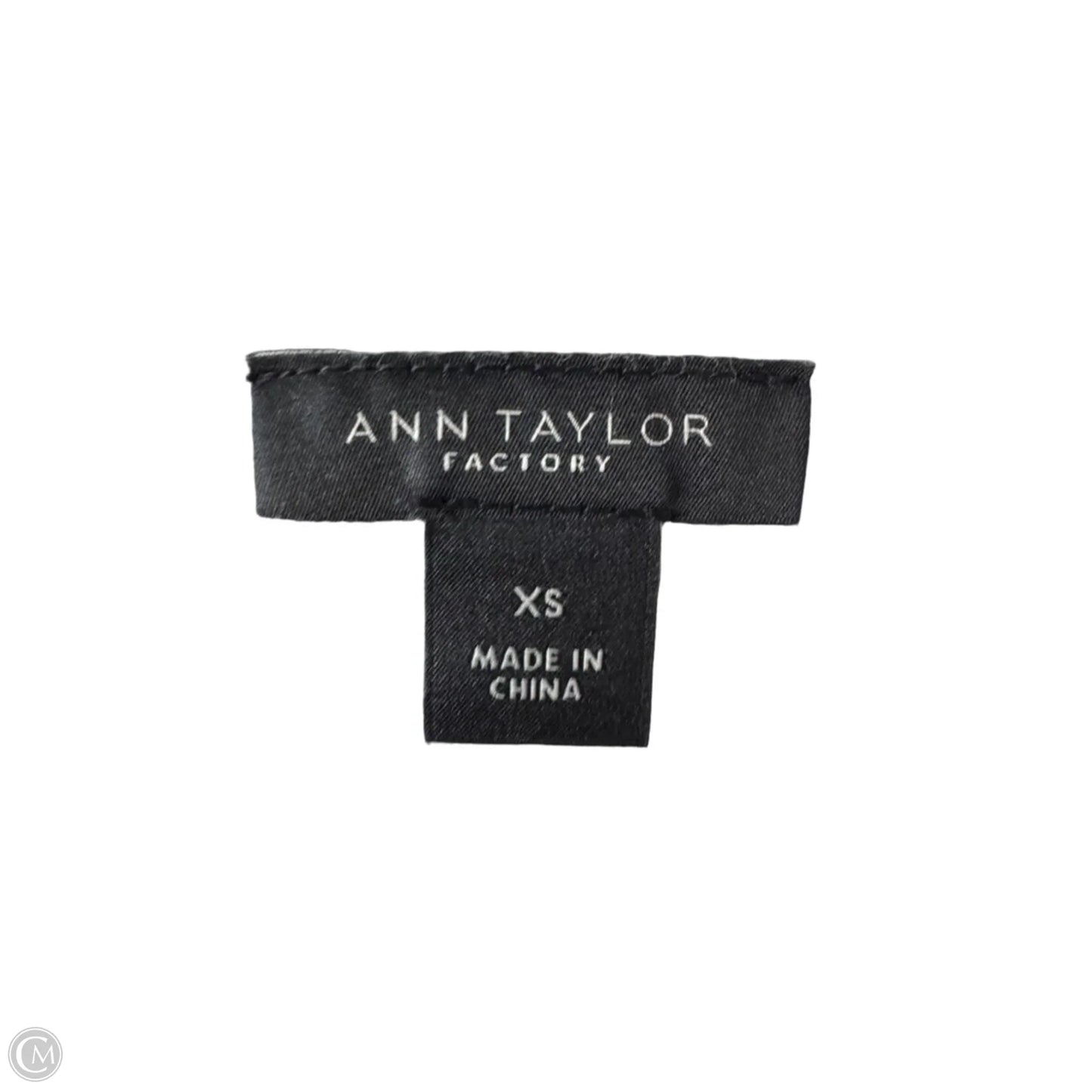 Sweater Cardigan By Ann Taylor In Blue & White, Size: Xs