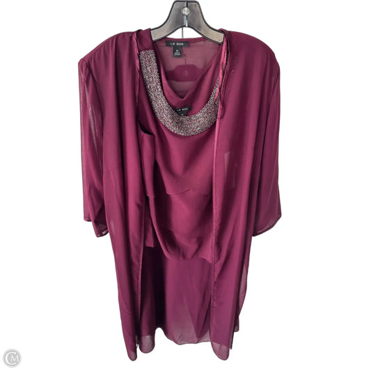 Pants Set 2pc By Cmc In Maroon, Size: L