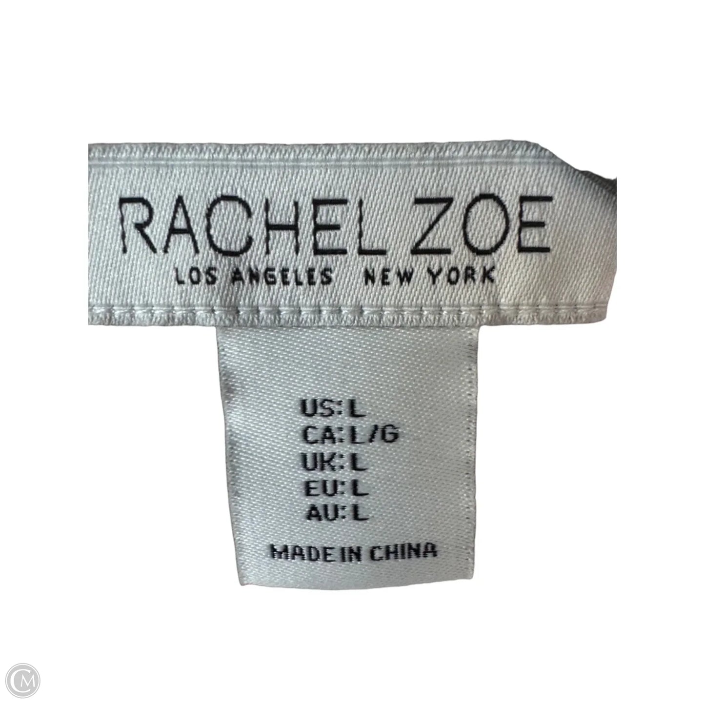 Blouse 3/4 Sleeve By Rachel Zoe In Cream & Pink, Size: L