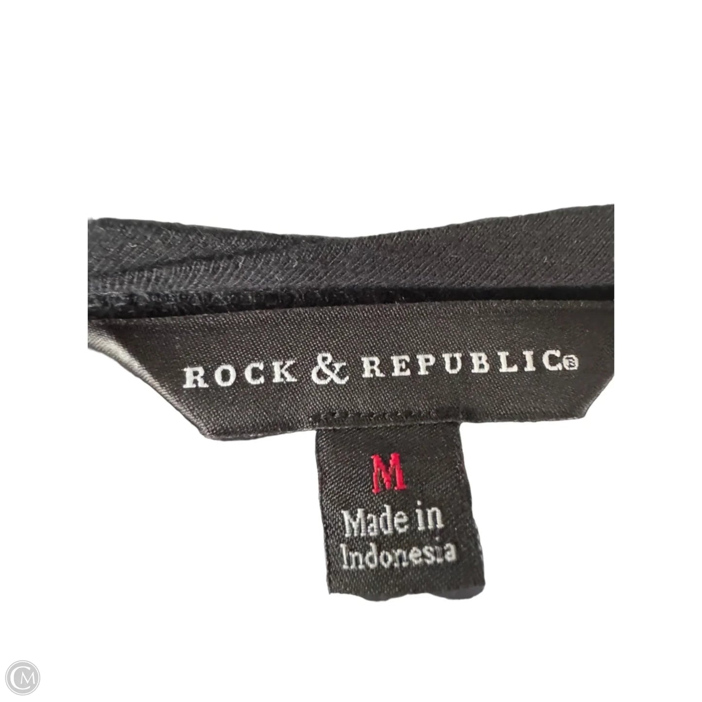 Top Sleeveless By Rock And Republic In Black & Cream, Size: S